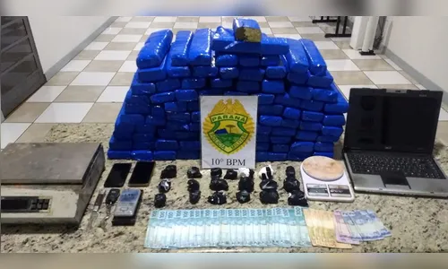 PM apreende mais de 75 Kg de maconha e cocaína