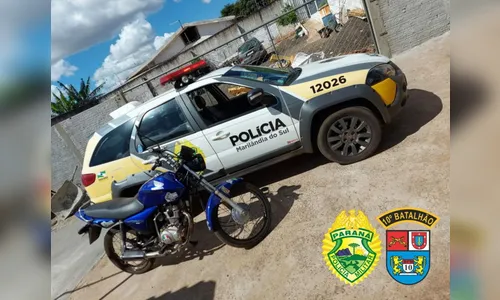PM apreende moto após condutor fugir de abordagem