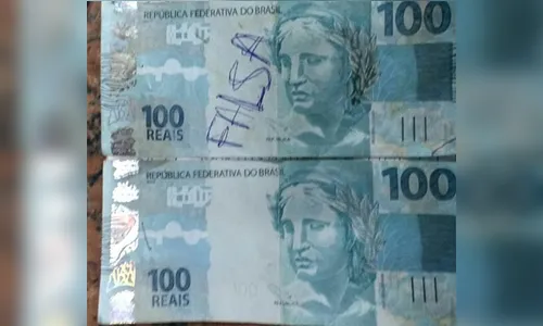 PM registra tentativa de uso de nota falsa de R$ 100 no Solo Sagrado