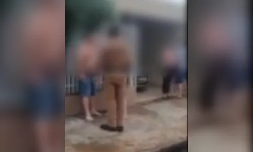 Policial agride homem durante ocorrência de violência doméstica; VEJA