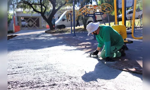 Pracinha no Padre Chico recebe melhorias