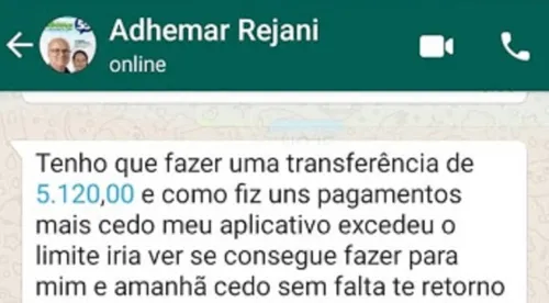 Prefeito de Marumbi tem WhatsApp clonado