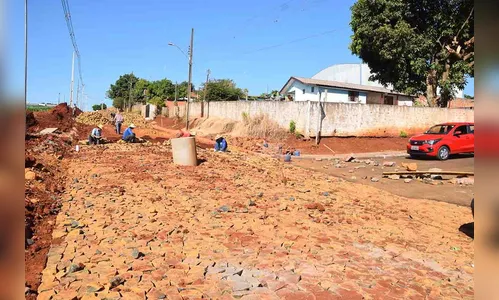 Jardim Alegre investe em obras de pavimentação