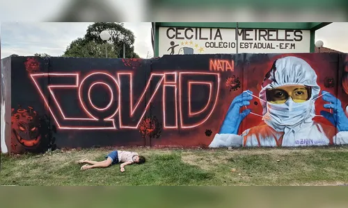 Trabalho de grafiteiro de Apucarana ganha destaque no PR