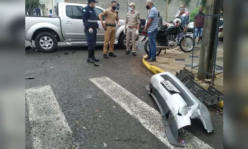 Veja o momento do acidente que fez motociclista perder a perna