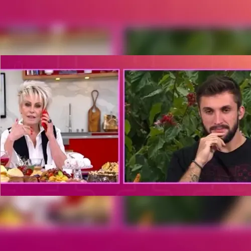 Com Arthur, Ana Maria Braga liga para Carla Diaz ao vivo