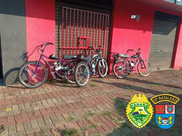 Bicicletas motorizadas irregulares são apreendidas