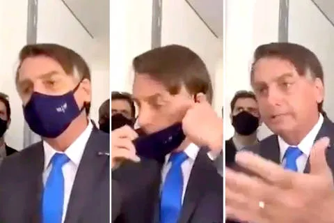 Bolsonaro se irrita com repórter e a manda calar a boca