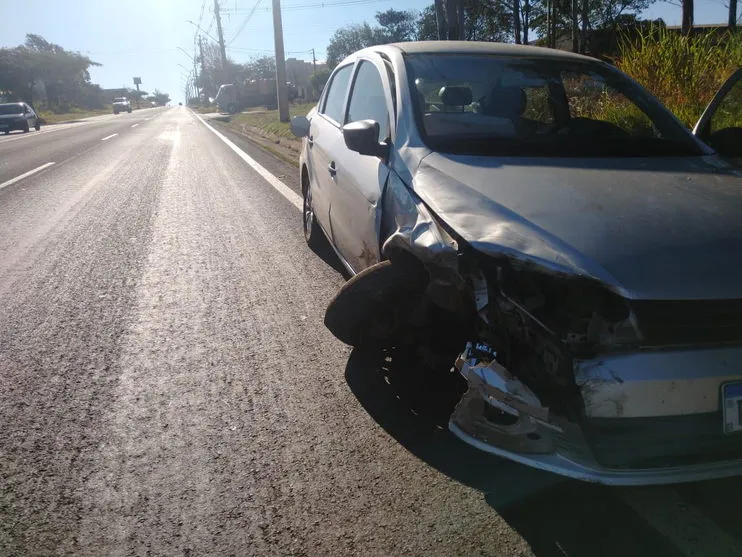 Conversão provoca acidente na BR-369 em Apucarana