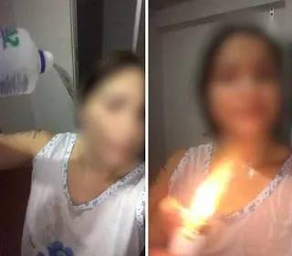 Marido não perdoa traição e mulher incendeia o próprio corpo