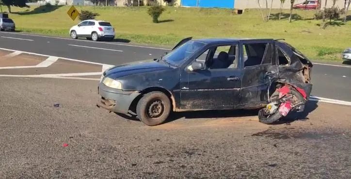 Motociclista fica gravemente ferido em acidente na BR-376