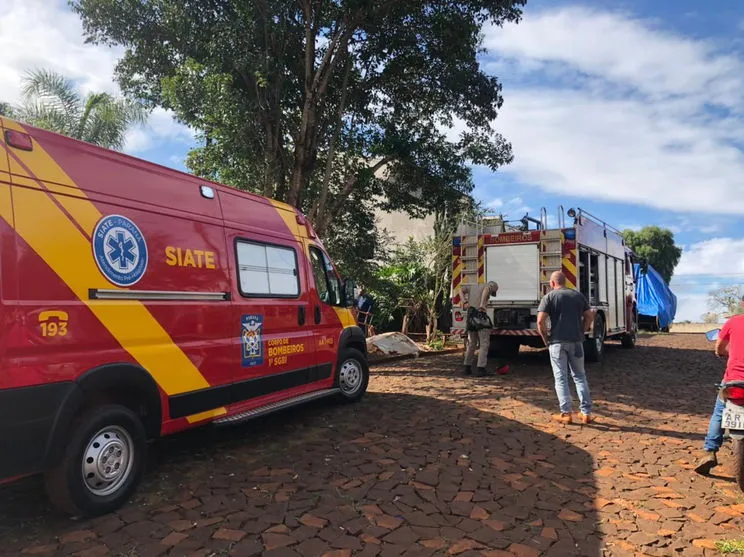 O acidente foi em uma fossa localizada dentro da residência