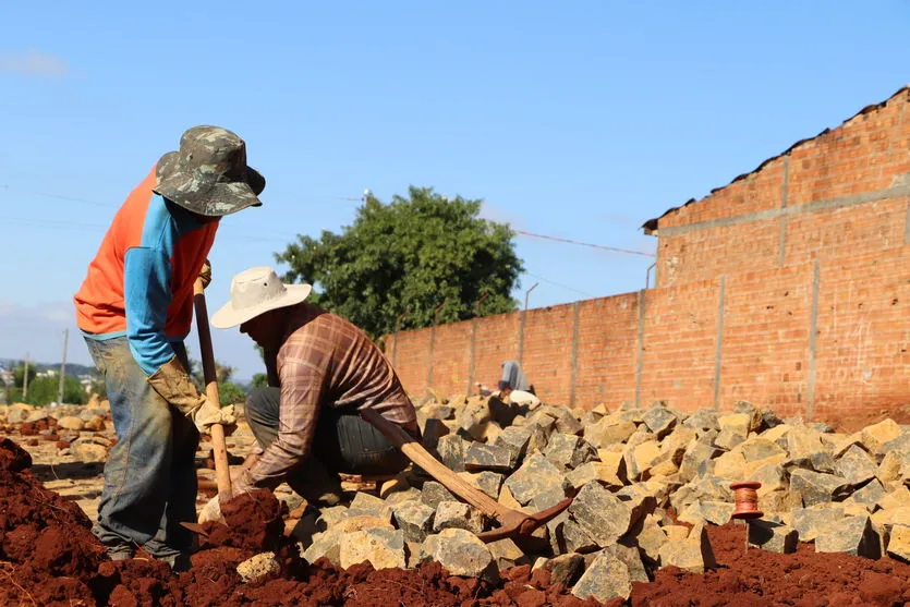 Obras já foram concluídas em várias ruas