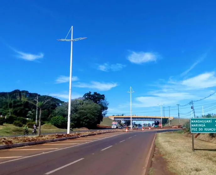 Trecho de Extensão da Avenida Gaturamo recebe iluminação