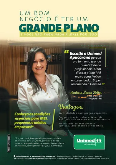 Unimed Apucarana lança campanha promocional