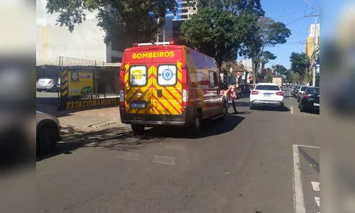 Acidente no centro de Apucarana deixa homem ferido