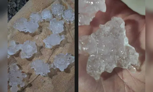 Chuva de granizo causa estragos em Pitanga e região