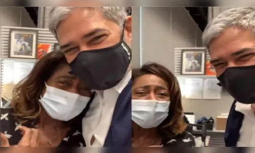 Bonner celebra volta de Glória Maria, vacinada contra Covid