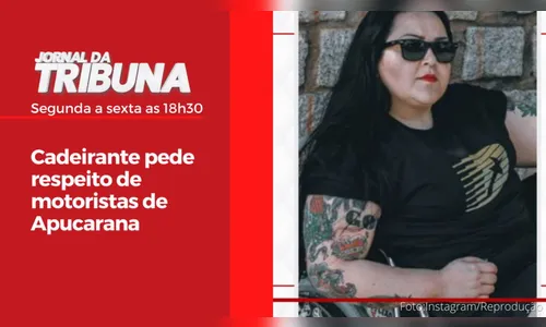 Cadeirante pede respeito de motoristas de Apucarana