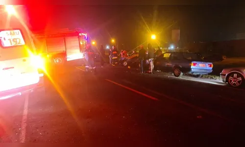 Colisão traseira deixa sete pessoas feridas em Sabáudia