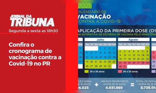 Confira o cronograma de vacinação contra a Covid-19 no PR