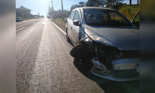 Conversão provoca acidente na BR-369 em Apucarana