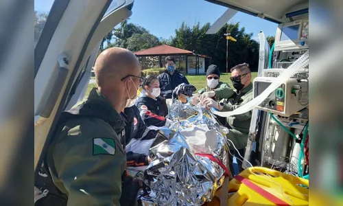 Criança cai de escada e sofre traumatismo craniano no PR