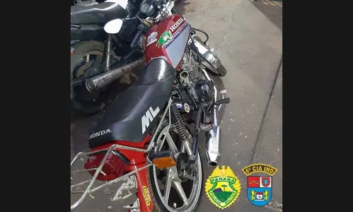 Polícia Militar recupera motocicleta com alerta de furto