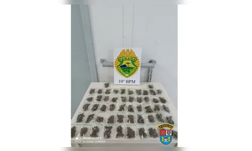 Durante patrulhamento, PM encontra maconha em terreno baldio