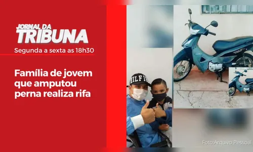 Família de jovem que amputou perna realiza rifa