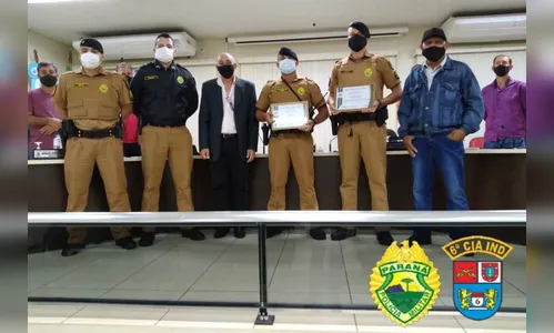 PMs são homenageados com Moção de Aplauso em Jardim Alegre