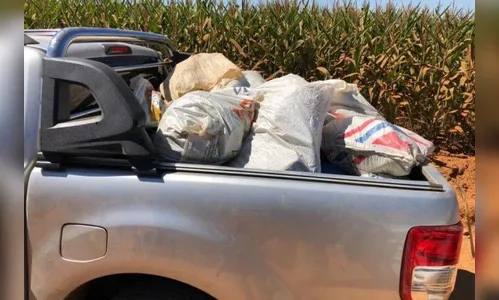 Homens são presos com uma tonelada de milho roubado