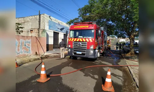 Idosa de 98 anos passa mal durante incêndio em Apucarana