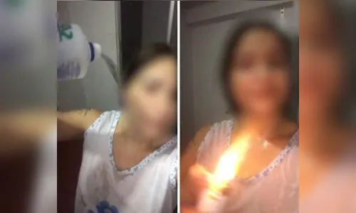 Marido não perdoa traição e mulher incendeia o próprio corpo