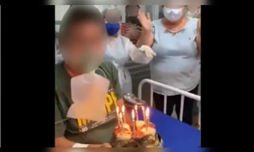 Morre paciente que assoprou velas de bolo na ala covid
