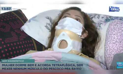 Mulher deita para dormir e acorda sem os movimentos do corpo