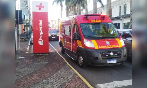 Mulher fica ferida em acidente no centro de Apucarana