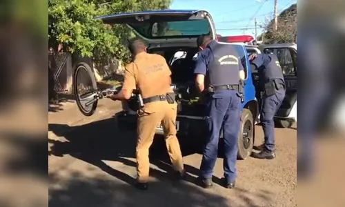 PM Apucarana apreende menor pilotando bicicleta motorizada