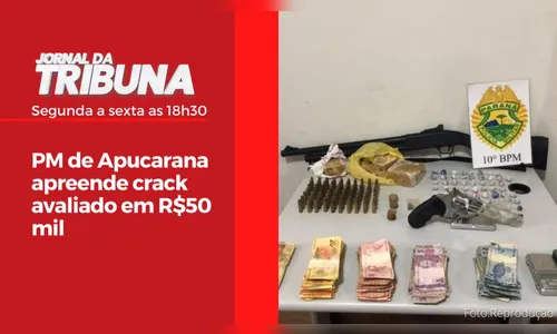 PM de Apucarana apreende crack avaliado em R$50 mil