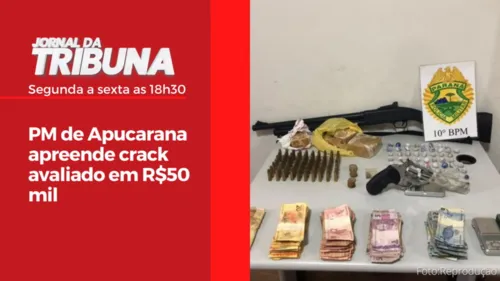PM de Apucarana apreende crack avaliado em R$50 mil