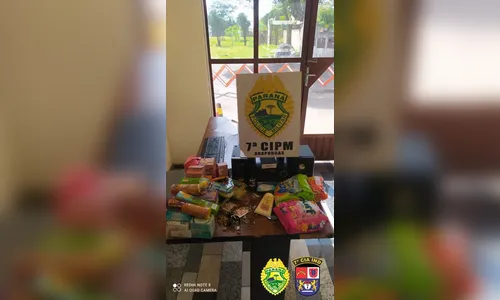 PM prende rapaz de 18 anos por furto de alimentos