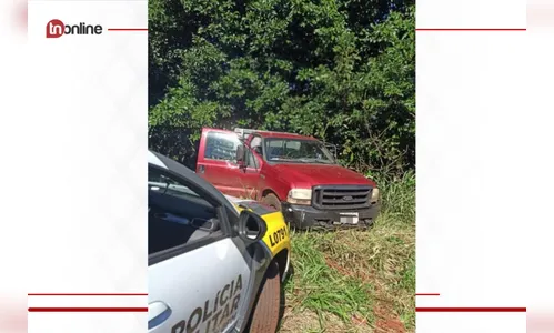 PM recupera caminhão furtado em Apucarana