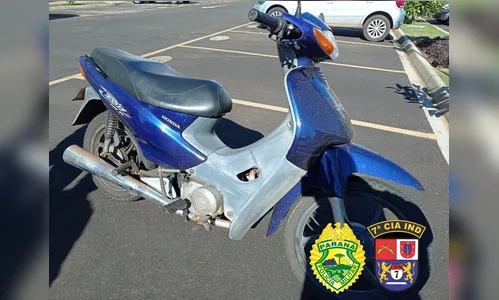 PM recupera motocicleta furtada; um menor foi apreendido