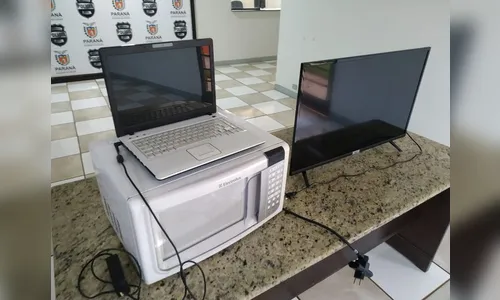 PM recupera objetos de furto; homem é preso por receptação