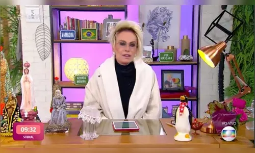 Com frio, Ana Maria Braga apresenta 'Mais Você' de roupão