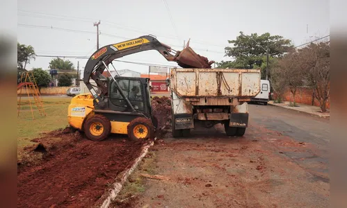 Praças da Zona Sul de Arapongas recebem melhorias