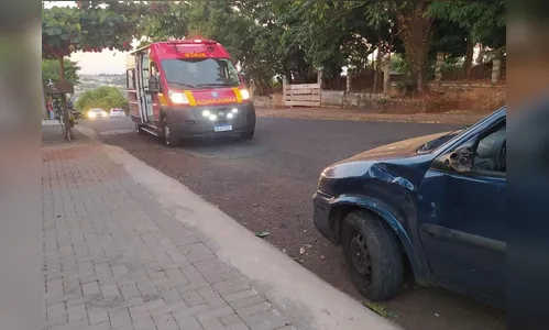 Siate atende acidente com moto no Jardim das Flores