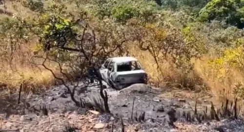 Veículo queimado é encontrado nas buscas de Lázaro Barbosa 