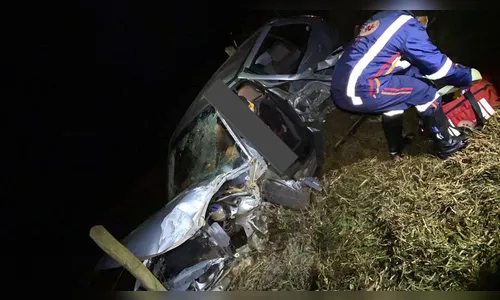 Vítima fica presa às ferragens em acidente na BR-369