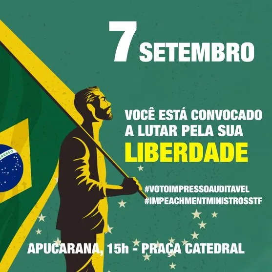 7 de Setembro: Manifestações acontecem em Apucarana e região